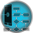 image of mobile app wireframing