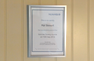 image of printed certificate from the easy2training system
