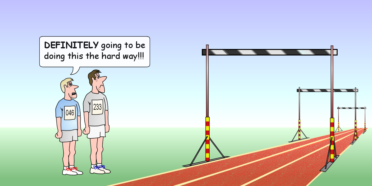 image of high jump as hurdles
